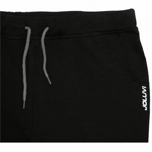 Long Sports Trousers Joluvi Fit Campus Black Unisex image 3