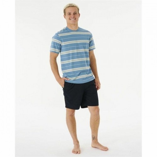 t-krekls Rip Curl Surf Revival Stripe Aquamarine Vīriešu image 3