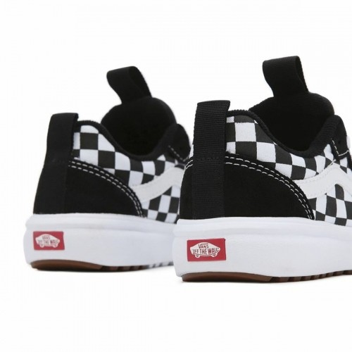 Children’s Casual Trainers Vans Range Exp Checkerboard White Black image 3