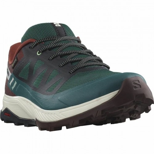 Кроссовки Salomon Outrise GORE-TEX гора Бордовый Темно-зеленый Мужской image 3