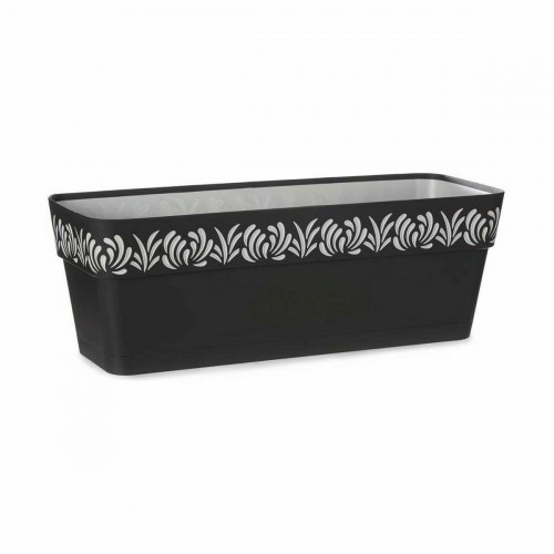 Self-watering planter Stefanplast Gaia Anthracite Plastic 49,5 x 17 x 19 cm (12 Units) image 3