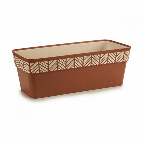 Self-watering planter Stefanplast Orfeo Terracotta Plastic 18 x 17 x 49 cm (12 Units) image 3