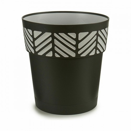 Self-watering flowerpot Stefanplast Orfeo Anthracite Plastic 29 x 29 x 29 cm (6 Units) image 3