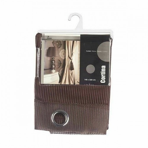 Curtain 140 x 260 cm Grille Brown (6 Units) image 3