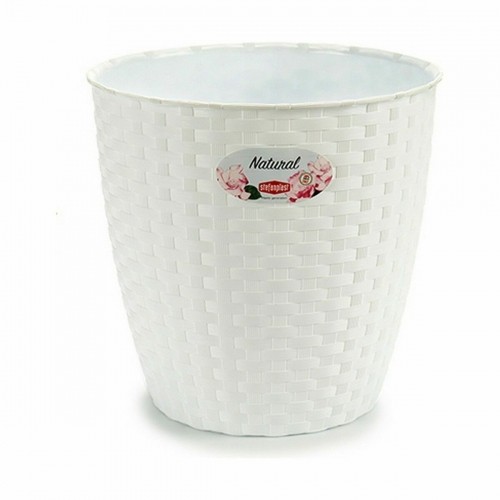 Planter Stefanplast White Plastic 24 x 22,5 x 24 cm (6 Units) image 3