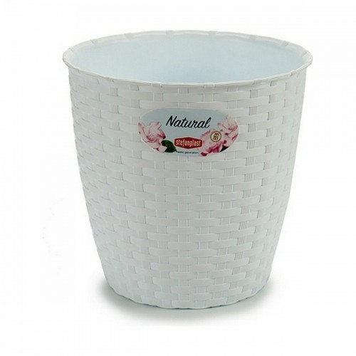 Planter Stefanplast White Plastic 19 x 17,5 x 19 cm (12 Units) image 3