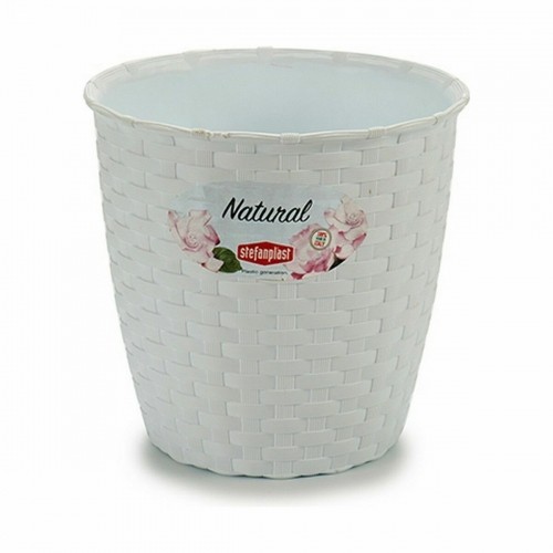 Planter Stefanplast White Plastic 14 x 13 x 14 cm (12 Units) image 3