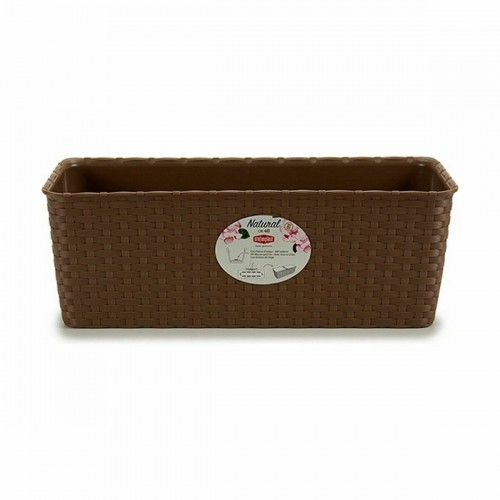 Planter Stefanplast Beige Plastic 39 x 13,5 x 15,5 cm (12 Units) image 3