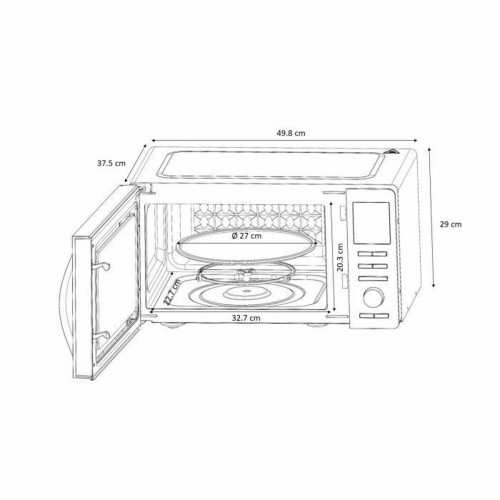 Mikroviļņu Krāsni Continental Edison 900 w 25 L image 3