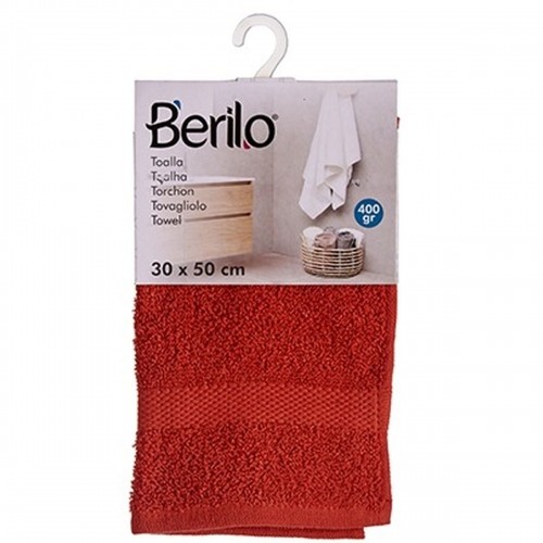 Bath towel Terracotta colour 30 x 50 cm (12 Units) image 3