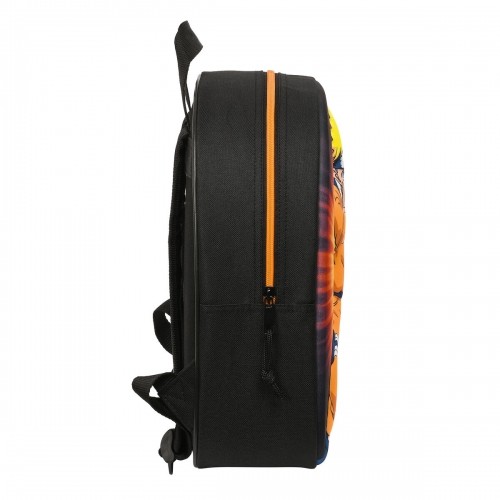 3D School Bag Naruto Black Orange 27 x 33 x 10 cm image 3
