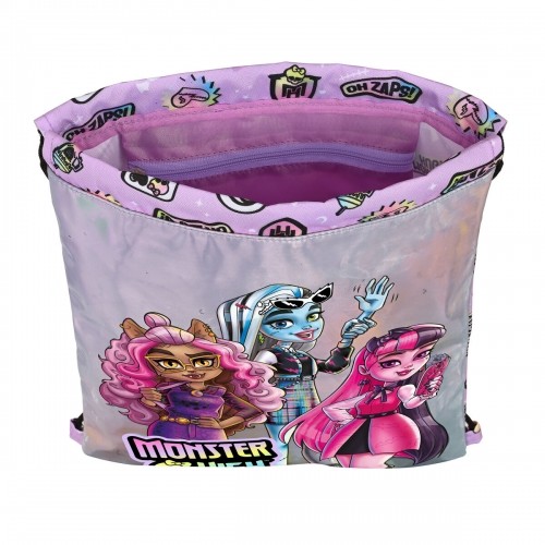 Backpack with Strings Monster High Best boos Lilac image 3