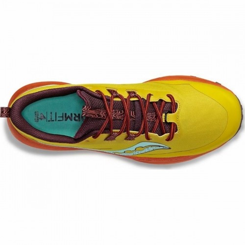 Skriešanas Apavi Pieaugušajiem Saucony Saucony Peregrine 13 Dzeltens Dāma Oranžs image 3