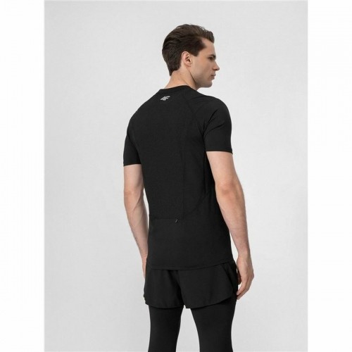 Men’s Short Sleeve T-Shirt 4F Run Black image 3