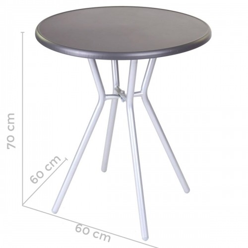Side table Zoe Black Grey Steel 60 x 60 x 70 cm image 3