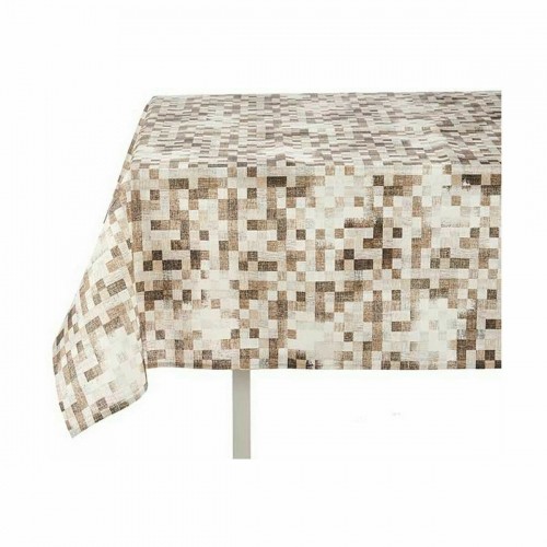 Tablecloth Thin canvas Anti-stain Frames 140 x 180 cm Beige (6 Units) image 3