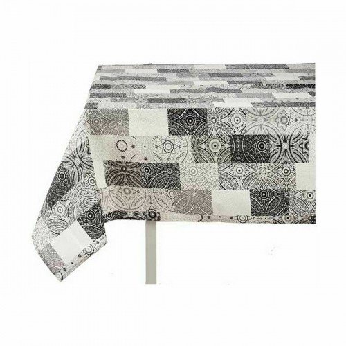 Tablecloth Thin canvas Anti-stain Tile 140 x 180 cm Grey (6 Units) image 3