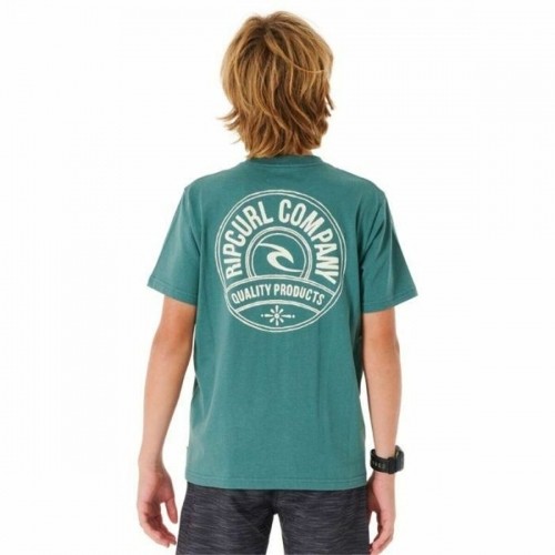 Children’s Short Sleeve T-Shirt Rip Curl Stapler  Blue image 3