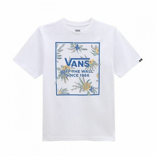 Children’s Short Sleeve T-Shirt Vans Califlower Box-B White image 3