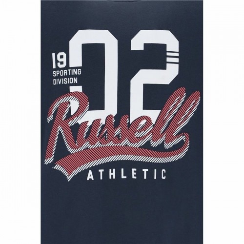 Krekls ar Īsām Piedurknēm Russell Athletic Amt A30101 Tumši zils Vīriešu image 3
