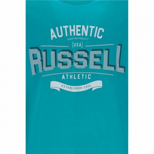 Krekls ar Īsām Piedurknēm Russell Athletic Amt A30081 Aquamarine Vīriešu image 3