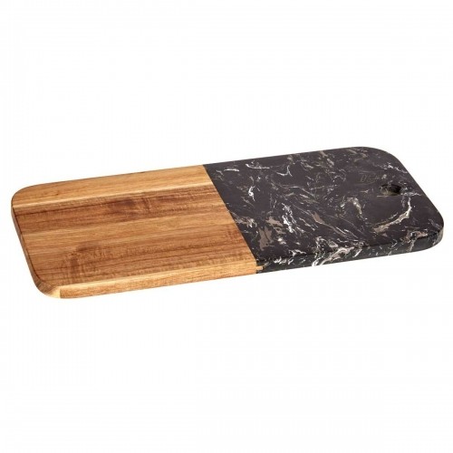 Kinvara Разделочная доска Чёрный Мрамор древесина акации 18 x 1,5 x 38 cm (8 штук) image 3