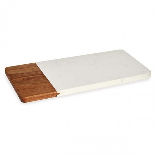 Cutting board White Marble Acacia 15 x 1,3 x 30 cm (8 Units) image 3