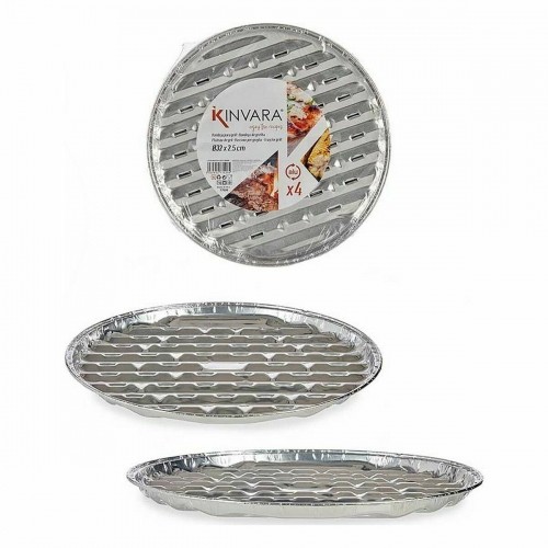 Set of Kitchen Dishes Disposable Pizza Aluminium 32 x 3 x 32 cm (24 Units) image 3