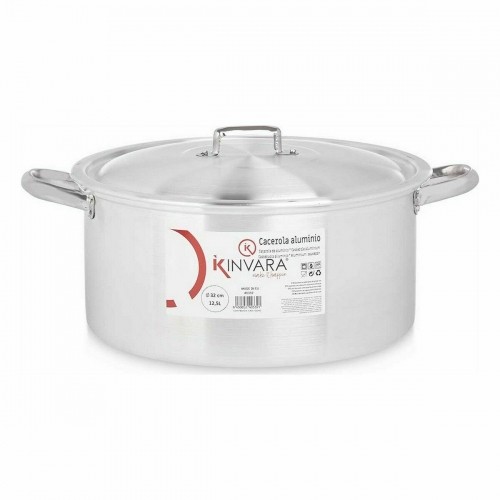 Casserole with lid Silver Aluminium 12,5 L (3 Units) image 3