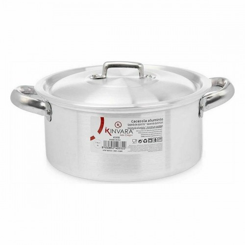 Casserole with lid Silver Aluminium (10 Units) image 3