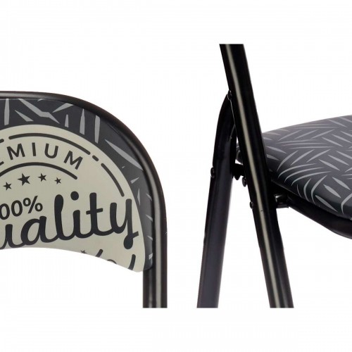 Gift Decor Складной стул Quality Чёрный Серый PVC Металл 43 x 46 x 78 cm (6 штук) image 3
