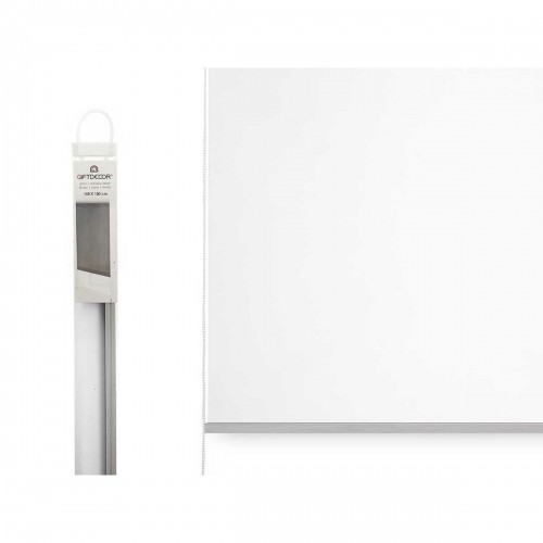 Roller blinds 150 x 180 cm White Cloth Plastic (6 Units) image 3
