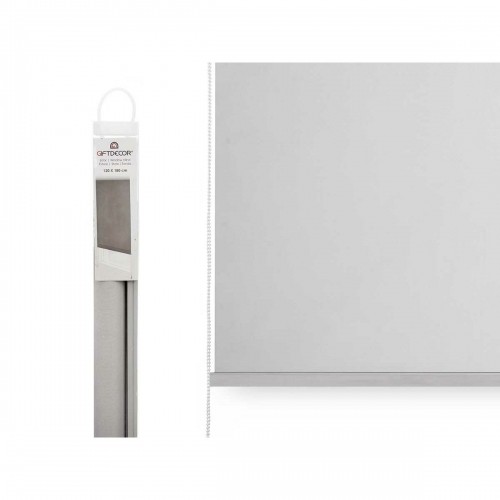 Roller blinds 120 x 180 cm Grey Cloth Plastic (6 Units) image 3