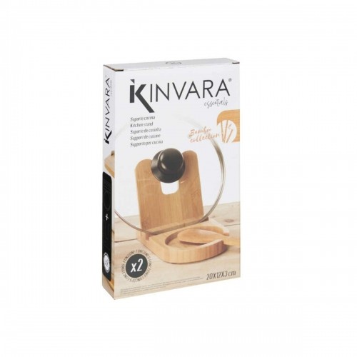 Kinvara Подставка для кухонных принадлежностей Натуральный Бамбук 12,7 x 20,5 x 3,5 cm (12 штук) image 3
