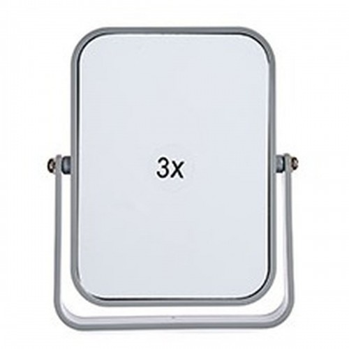 Magnifying Mirror Grey Crystal Plastic 2,5 x 19,5 x 16 cm (6 Units) image 3