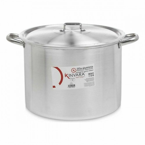 Casserole with Lid Ø 36 cm Silver Aluminium (2 Units) image 3