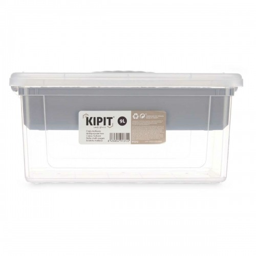 Kipit Универсальная коробка Серый Прозрачный Пластик 9 L 35,5 x 17 x 23,5 cm (6 штук) image 3
