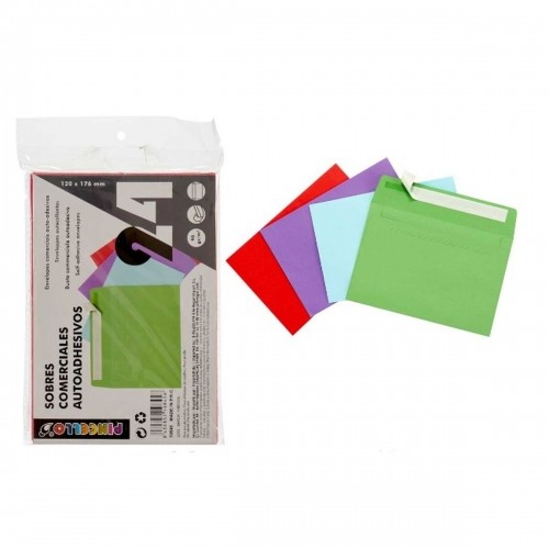 Envelopes Multicolour Paper 120 x 176 mm (48 Units) image 3