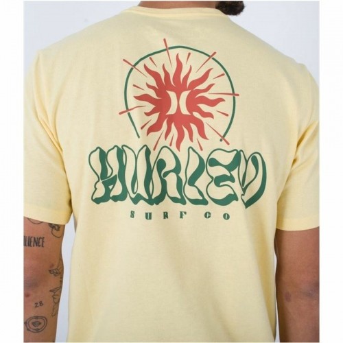 t-krekls Hurley Evd Exp Sun Is Shinning Dzeltens Vīriešu image 3