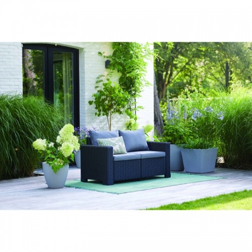 Keter Dārza dīvāns divvietīgs California Sofa pelēks image 3
