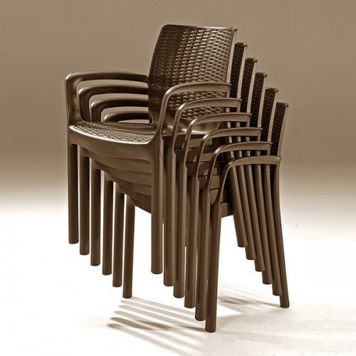 Keter Садовый стул Bali Mono коричневый image 3