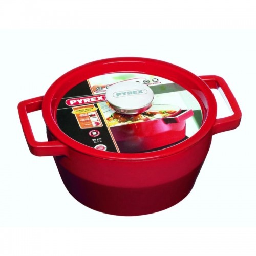 Katls 3.6L PYREX apaļš čuguna / Ø24cm / sarkans image 3