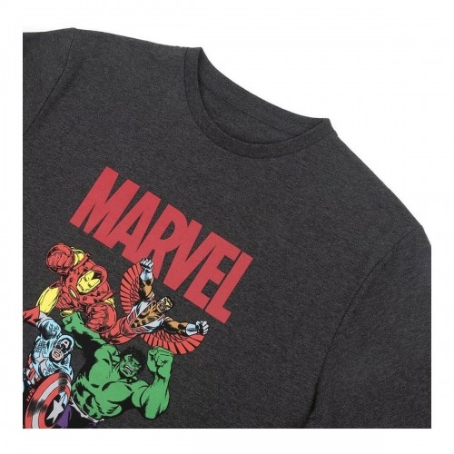 Men’s Short Sleeve T-Shirt Marvel Grey Dark grey Adults image 3