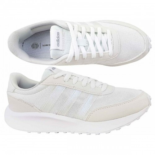 Sporta Bikses Sievietēm Adidas 70S K HR0295 Balts Dāma image 3