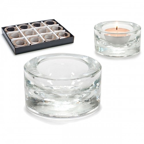 Candleholder Transparent Glass 7 x 3,5 x 7 cm (12 Units) image 3