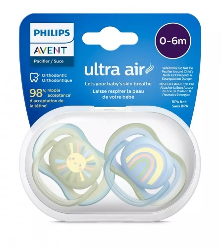 Philips Avent māneklītis Ultra Air, 0-6M (2 gab), zēniem - SCF085/58 image 3
