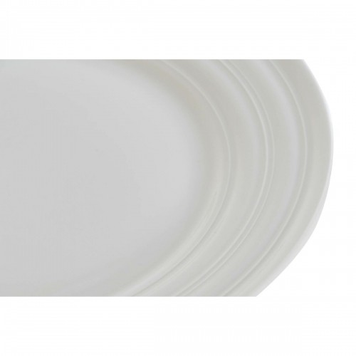 Plakans trauks DKD Home Decor Balts Porcelāns 27 x 27 x 2 cm image 3