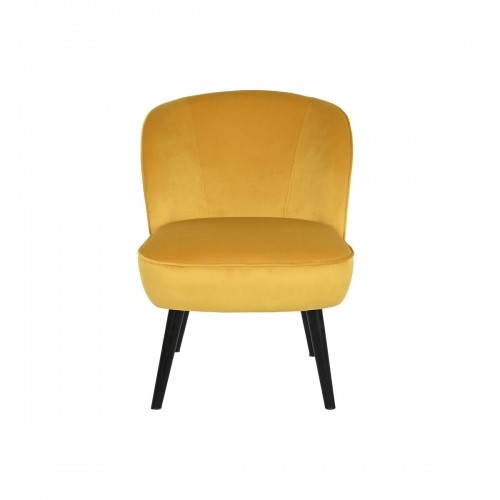 Armchair DKD Home Decor Yellow Wood 56 x 70 x 71 cm image 3