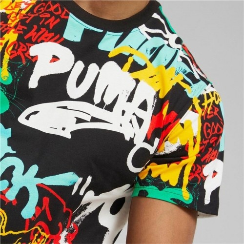 Men’s Short Sleeve T-Shirt Puma Graffiti Black image 3