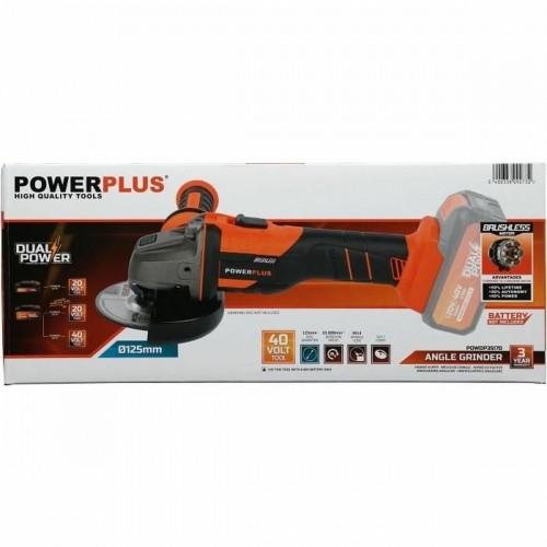 Угловая шлифовальная машина Powerplus 40 V Ø 125 mm 20 V image 3